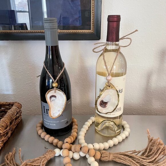 Oyster Shell Ornament / Wine Bottle Topper - Picture 7 of 7